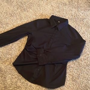 Black long sleeved button up